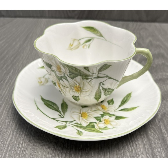 Shelley Cup And Saucer Syringa 14063 Floral Cup And Saucer England - READ - Picture 1 of 14